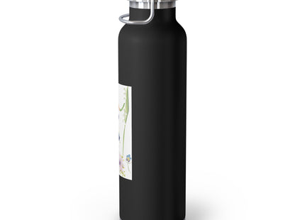 Blooming Splendor: A Floral Transformation Copper Vacuum Insulated Bottle, 22oz