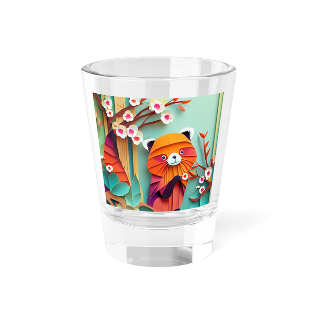 A Playful Red Panda Shot Glass, 1.5oz