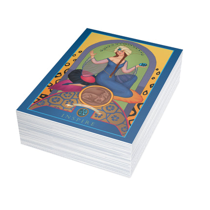 December & Tanzanite (from the Gem Series) by Sofia Chiostri Postcards (envelopes included) - Bundles of 10, 30, 50 Pieces