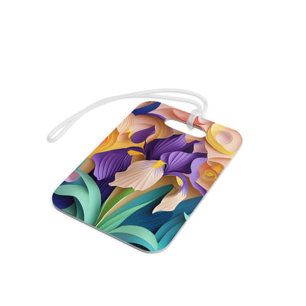 The Elegant Iris Flower Luggage Tags