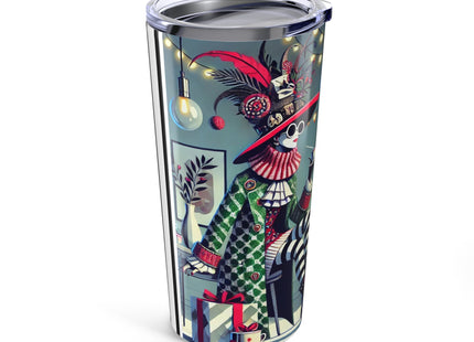 Whimsical Christmas Tea Party Tumbler 20oz
