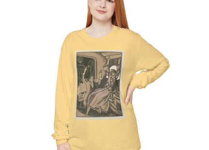 L’Attentat by Fernand Siméon Garment-dyed Long Sleeve T-Shirt