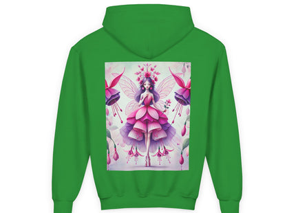 Fuchsia Fairy Youth Heavy Blend Hooded Sweatshirt