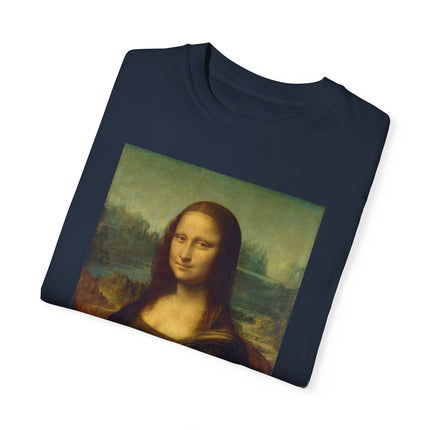 Mona Lisa by Leonardo da Vinci Unisex Garment-Dyed T-shirt