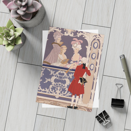 🎭🌹 Leur Loge Postcards With Envelopes – George Barbier Art Deco Opera House Romance