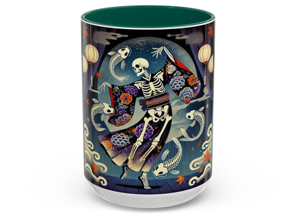 Skeleton Kabuki Performer Colorful Mugs (11oz, 15oz)