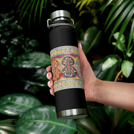 Reproduction of the Shield Frieze by Emile Gilliéron Copper Vacuum Insulated Bottle, 22oz