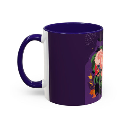 🌹🎃 The Lady Of The Haunted Rose Garden Colorful Mug – Romantic Halloween Charm