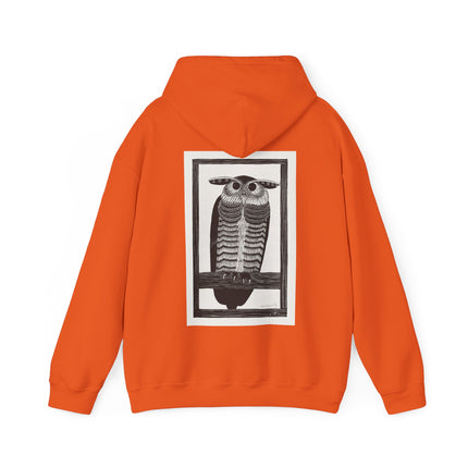 Horned Owl by Samuel Jessurun de Mesquita Heavy Blend™ Hooded Sweatshirt