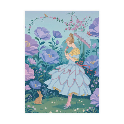 🌸🐇 The Secret Blossom Garden Postcards With Envelopes – Art Deco Spring Whimsy