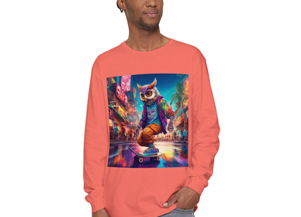 Neon Skater Garment-dyed Long Sleeve T-Shirt