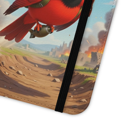 🐦✈️ The Cardinal Dive Bomber Flip Case – Bold Flight & Fearless Adventure
