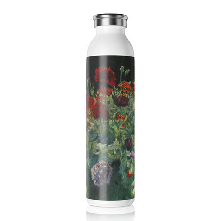 Poppies (A Study of Poppies for Carnation, Lily, Lily, Rose) by John Singer Sargent Slim Water Bottle