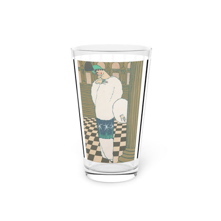 Les Hermines by Georges Lepape Glass, 16oz