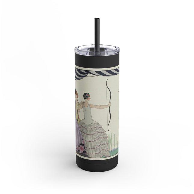 Visez au coeur, belles dames! by George Barbier Skinny Matte Tumbler, 20oz