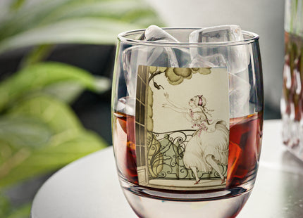 Sur talons rouges (On Red Heels) pl 02 by Gerda Wegener Whiskey Glass