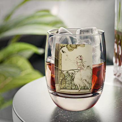 Sur talons rouges (On Red Heels) pl 02 by Gerda Wegener Whiskey Glass