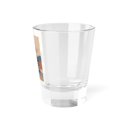 Zebra Rider Shot Glass – Safari Chic & Art Deco Adventure