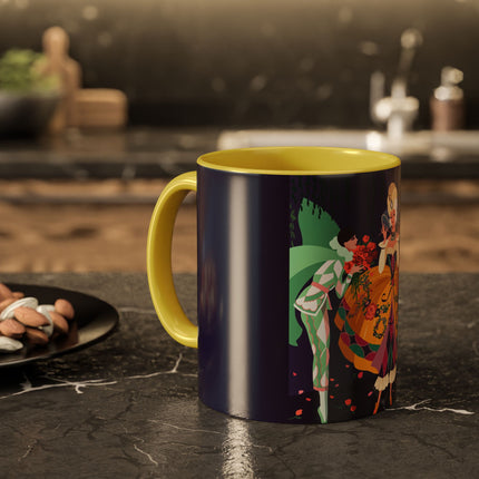 Moonlit Masquerade: The Fairy Queen's Ball Colorful Mug (11oz, 15oz) – Fairy Tale Elegance, Fantasy Charm & Enchanted Style