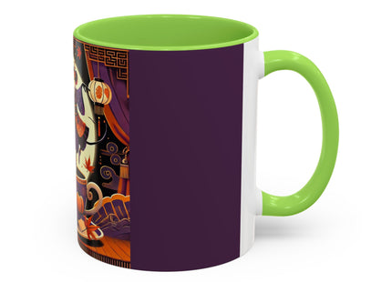 Theatrical Halloween Mice on Teacup Colorful Mugs (11oz, 15oz)