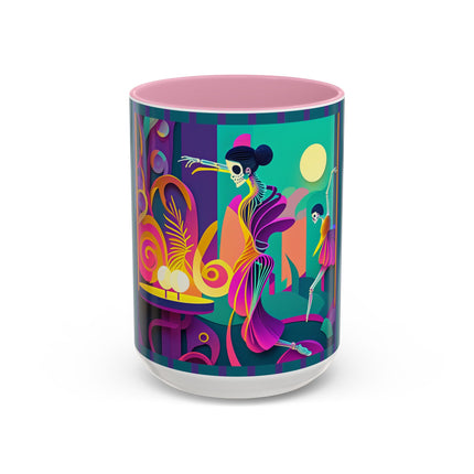 Dance of the Skeleton Ballerinas Colorful Mugs (11oz, 15oz)