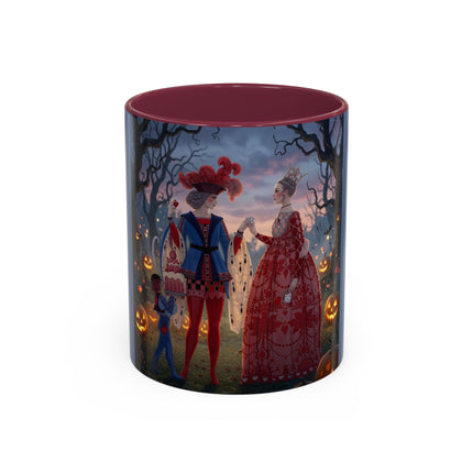 ♥️🎃 The Queen Of Hearts Halloween Masquerade Colorful Mug – Royal Halloween Fantasy