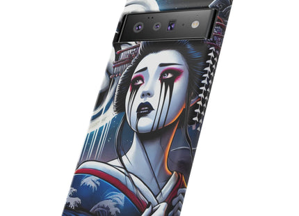 Geisha’s Black Ink Tears Phone Cases