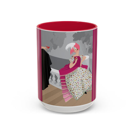 The Red Bird Colorful Mugs – Gentle Storybook Charm & Elegant Whimsy