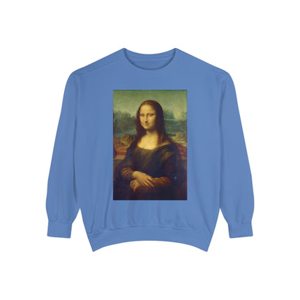 Mona Lisa by Leonardo da Vinci Unisex Garment-Dyed Sweatshirt
