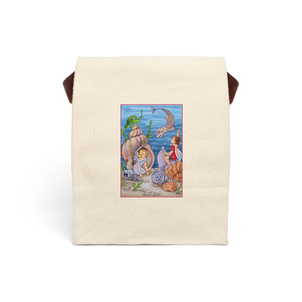 Fairy Whispers of the Sea Canvas Lunch Bag With Strap