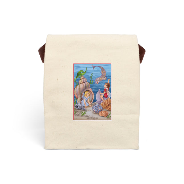 Fairy Whispers of the Sea Canvas Lunch Bag With Strap