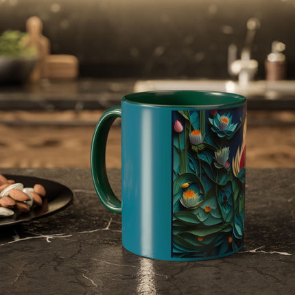 Ethereal Moonlit Lake Colorful Mugs (11oz, 15oz)