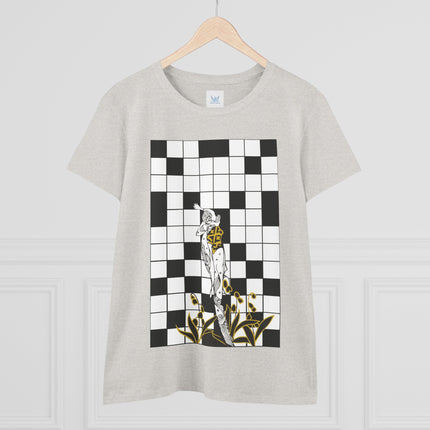 The Crossword Women's Midweight Cotton Tee