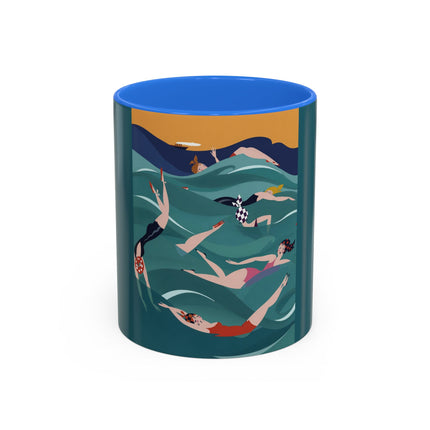 Summer Splash Colorful Mugs – Retro Beach Joy & Carefree Summer Vibes