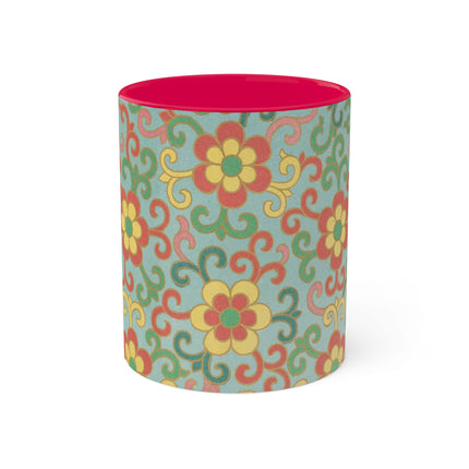 Examples of Chinese Ornament, Pl.09 by Owen Jones Colorful Mugs, 11oz