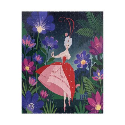 🌺✨ The Lady Of The Starlit Enchanted Garden Puzzle – Art Deco Floral Fantasy