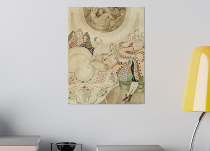 Sur talons rouges (On Red Heels) pl 01 by Gerda Wegener Matte Canvas, Stretched, 0.75"