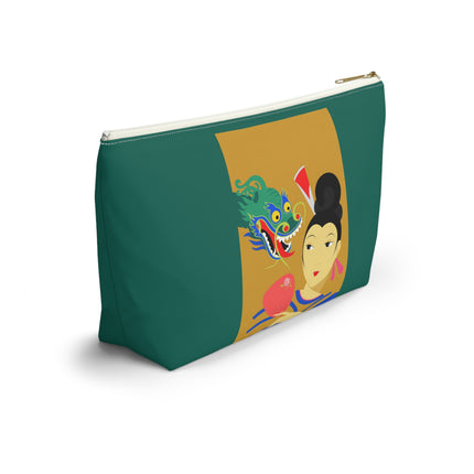 Dragon Fan Cosmetic Bag – Bold Chinese Fantasy & Elegant Strength