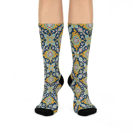 Arabesques by Émile Prisse d'Avennes Cushioned Crew Socks