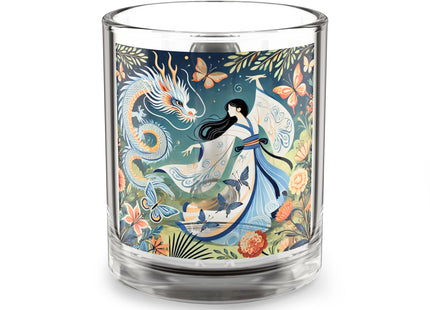 Fairy Waltz in the Butterfly Garden Glass Mug, 10oz