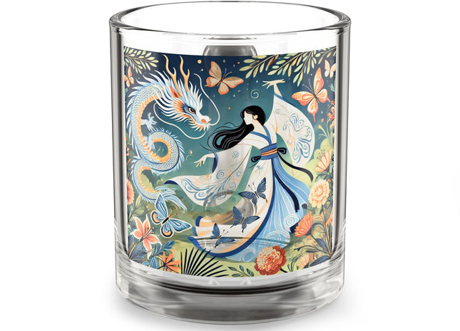Fairy Waltz in the Butterfly Garden Glass Mug, 10oz