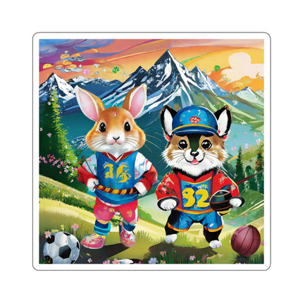 Animal Athletes Kiss-Cut Stickers (4 Sizes)