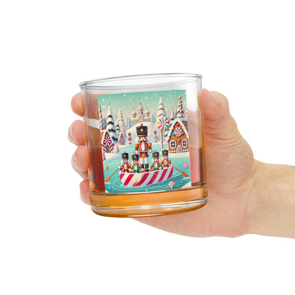 Nutcracker Candy-Striped Adventure Rocks Glass, 10oz