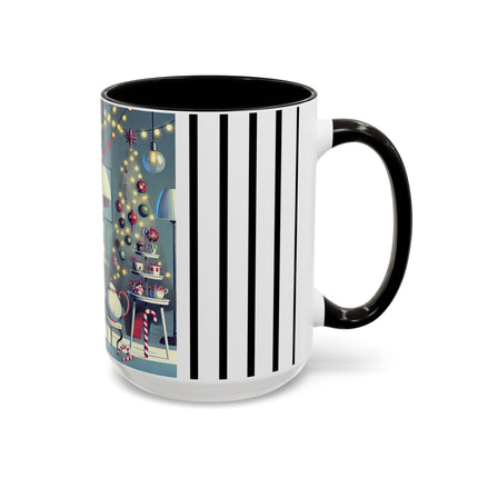 Whimsical Christmas Tea Party Colorful Mugs (11oz, 15oz)