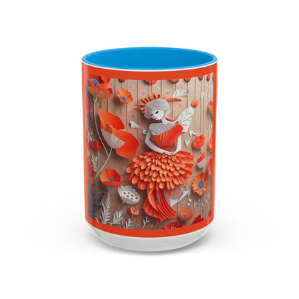 Poppy Fairy Colorful Mugs (11oz, 15oz)