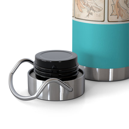 The Seasons by Alphonse Maria Mucha Copper Vacuum Insulated Bottle, 22oz