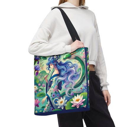 Fairy of the Koi Pond Tote Bag – Mystical Harmony & Pond Enchantment