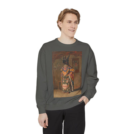 A Buddhist Lama by Vasily Vereshchagin Garment-Dyed Sweatshirt