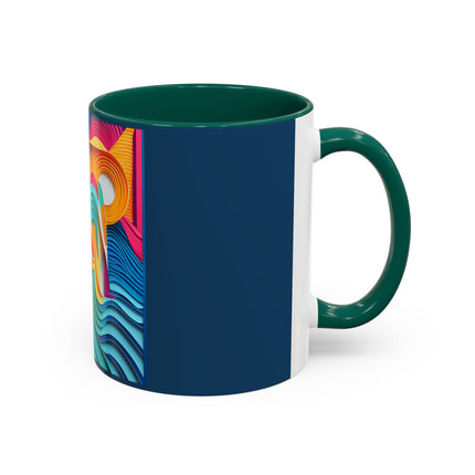 Surfing Zebra Colorful Mugs (11oz, 15oz)