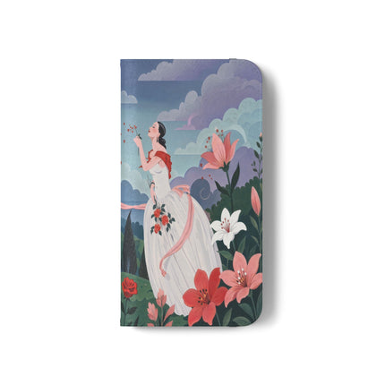 🌹💌 The Garden Of Blown Kisses Flip Case – Art Deco Floral Romance